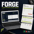 FORGE 12-Week Workout & Meal Tracker bundle hero